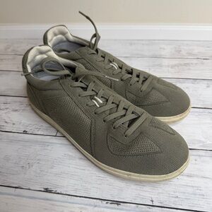 Men's Olive knit lace up Rothy’s washable Sneakers